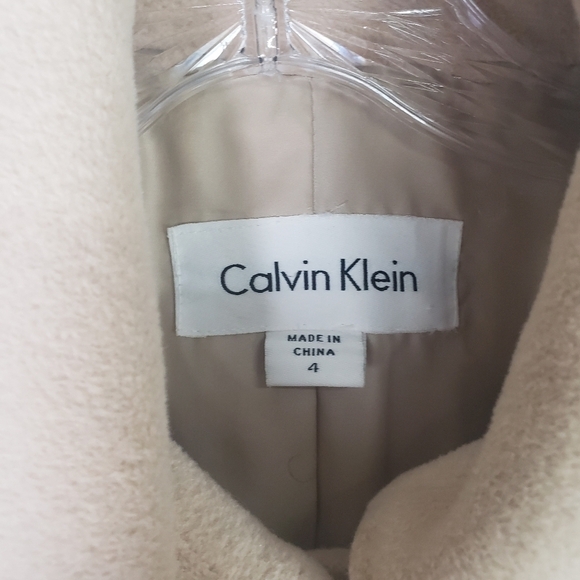 Calvin Klein Womens Angora/Wool Blend Coat Size 4 - Picture 10 of 12